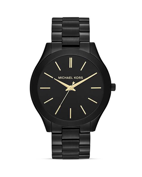 michael kors slim runway mk6587|michael kors black tone watch.